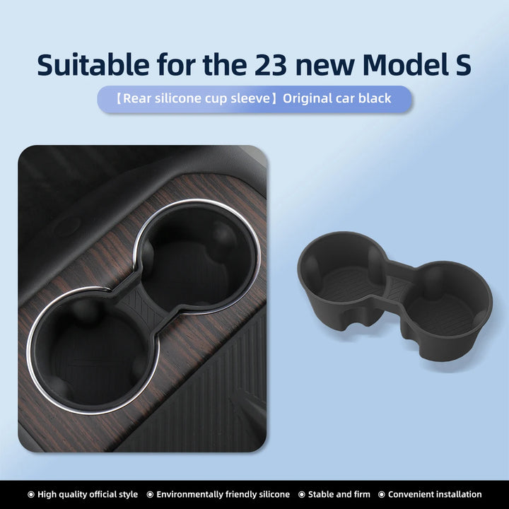 Water Cup Holder & Drinks Holder For Tesla Model X/S 2023-2024 is available at Ludicrous EV.