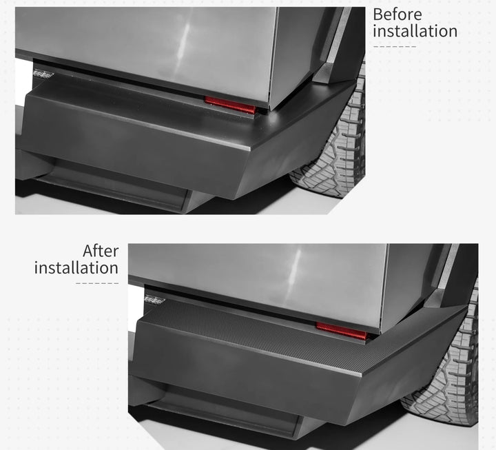 Rear Bumper Tailgate Protection Mat & TPE Trunk Cover For Tesla Cybertruck 2024 is available at Ludicrous EV.