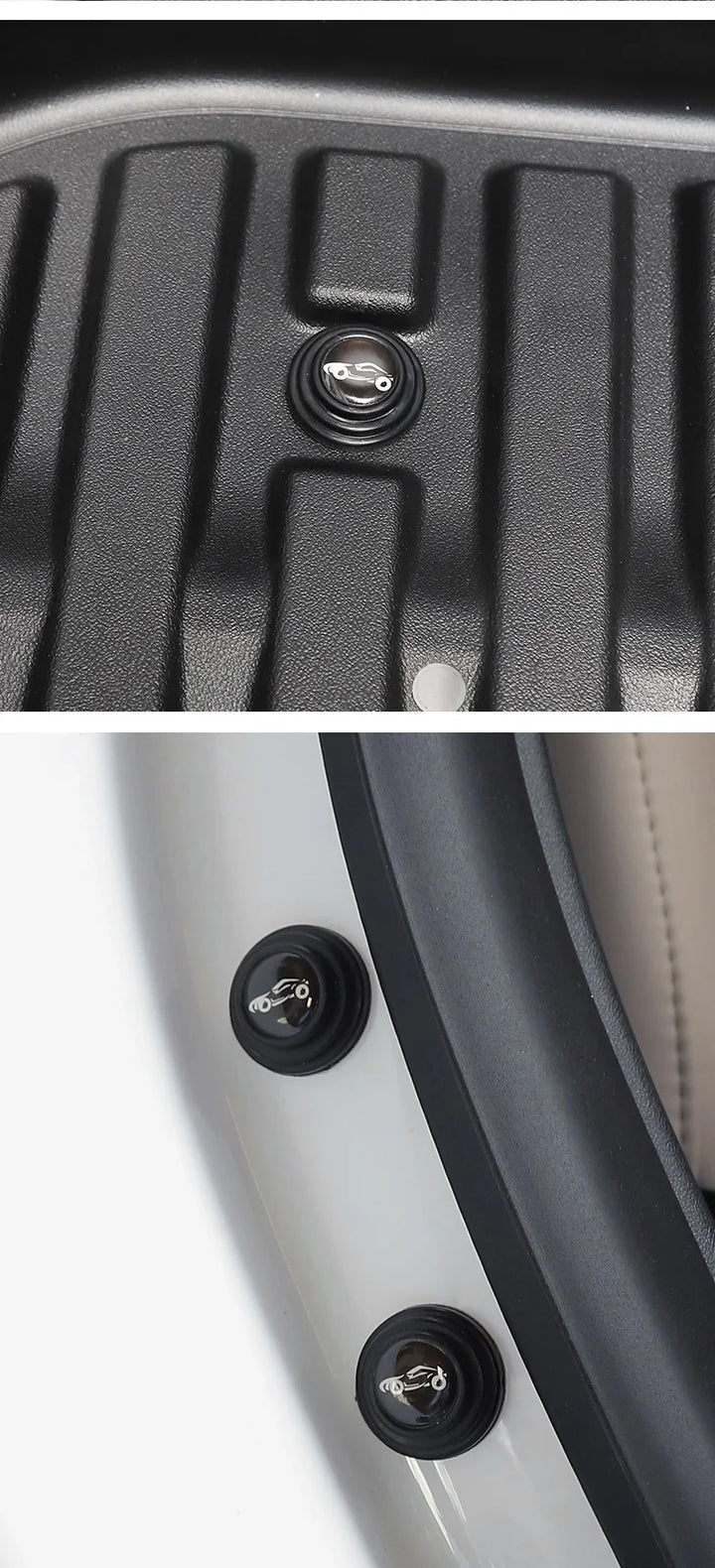 Car Door Shock Pad - Anti-Collision & Soundproof Trunk Buffer for 2024 Tesla Model 3/Model Y at Ludicrous EV.