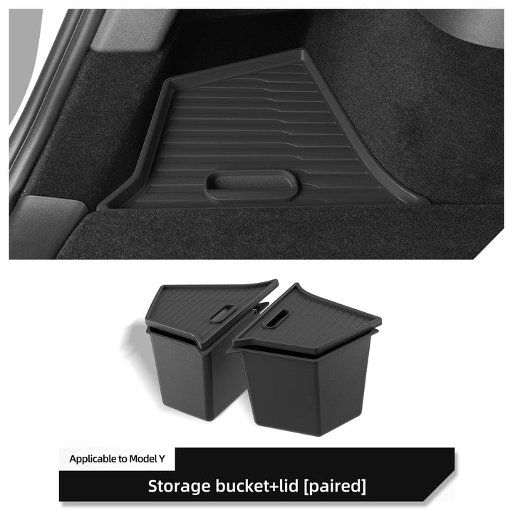 Rear Trunk Organizing Tidying Storage Case For Tesla Model Y 2024 is available at Ludicrous EV.
