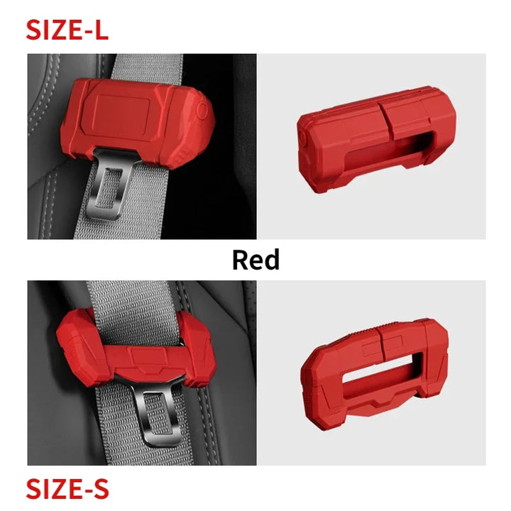 Durable Silicone Safety Belt Plug Cover Scratch-Resistant Anti-Collision Noise Reducer is available at Ludicrous EV.
