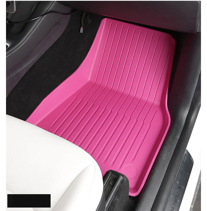 TPE Special Double-layer Carpet Floor Mats for Tesla Model 3/Y is available at Ludicrous EV.