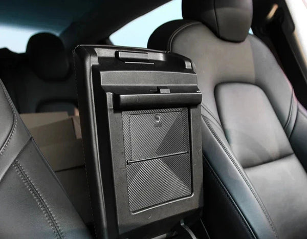 Central Control Organizer & Press-Type Armrest Storage for Tesla Model 3/Model Y is available at Ludicrous EV.
