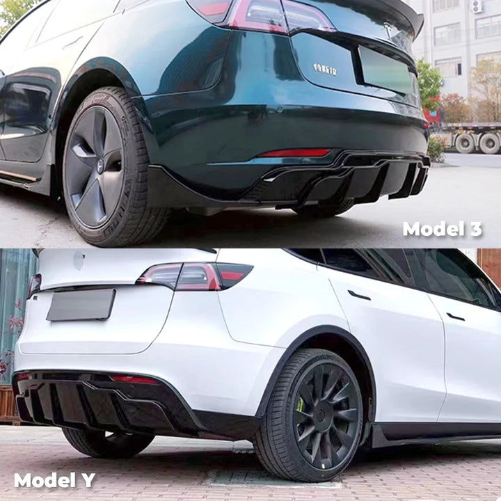 Glossy Black Body Kit for Tesla Model 3/Model Y (2017-2023) is available at Ludicrous EV.