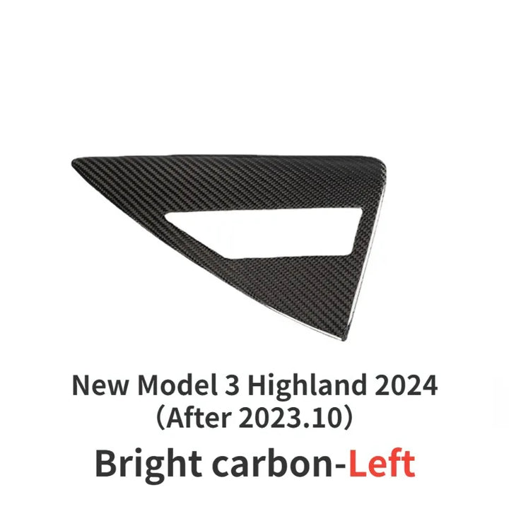 Real Carbon Fiber Charging Cover Shell for Tesla Model 3/Model Y/Model 3+ Highland 2024  is available at Ludicrous EV.