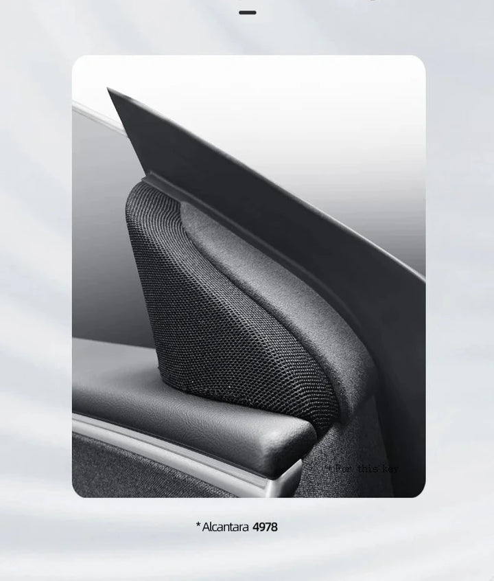 Door Window Corner Cover for Tesla Model 3 Highland (2024+) Alcantara at Ludicrous EV.
