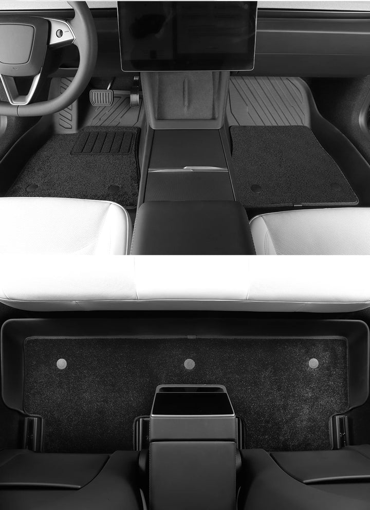 TPE Waterproof Non-Slip Foot Mats & Rear Trunk Mat For Tesla Model 3 Highland 2024 is available at Ludicrous EV.
