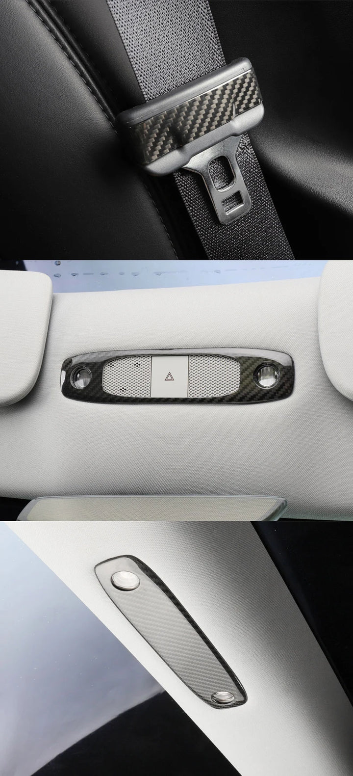 Interior Carbon Fiber Window Button & Door Lock Patch for Tesla Model 3 (2017-2020) is available at Ludicrous EV.