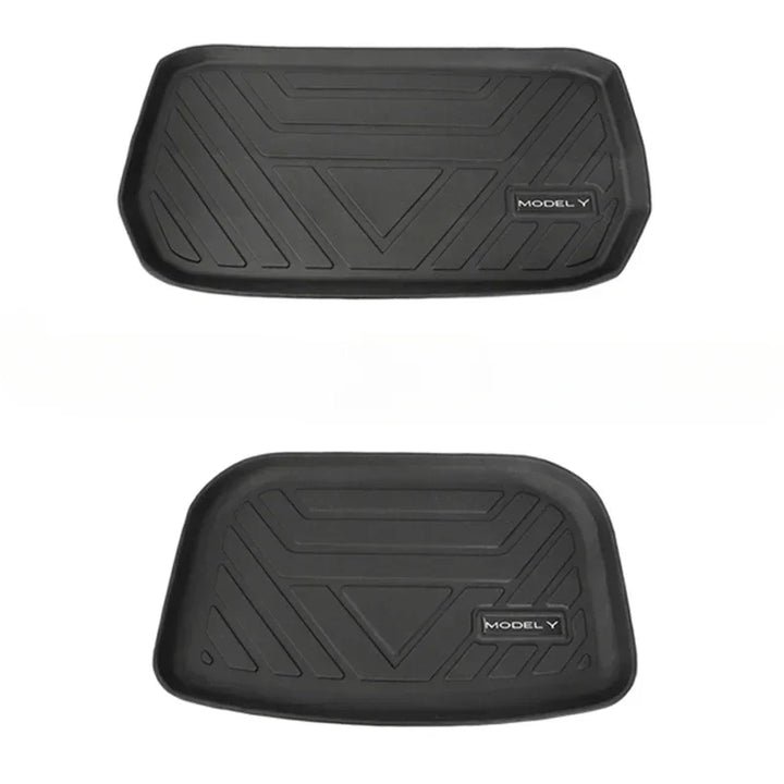 TPE Front & Rear Interior Floor Mats for Tesla Model Y is available at Ludicrous EV.