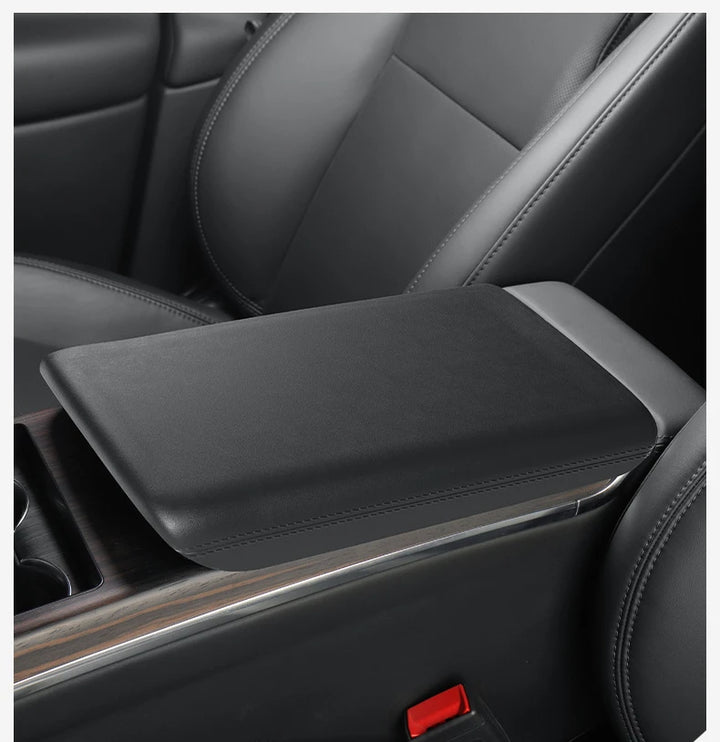 Anti-Scratch Armrest Box Protective Cover for Center Console - Mat Accessory for Tesla Model X S is available at Ludicrous EV.