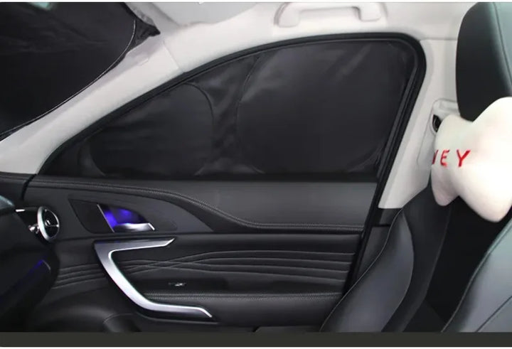 Car Sunshade Privacy Curtain for Side Windows and Windshield Heat Insulation for Tesla Model 3 Highland 2024 is available at Ludicrous EV.
