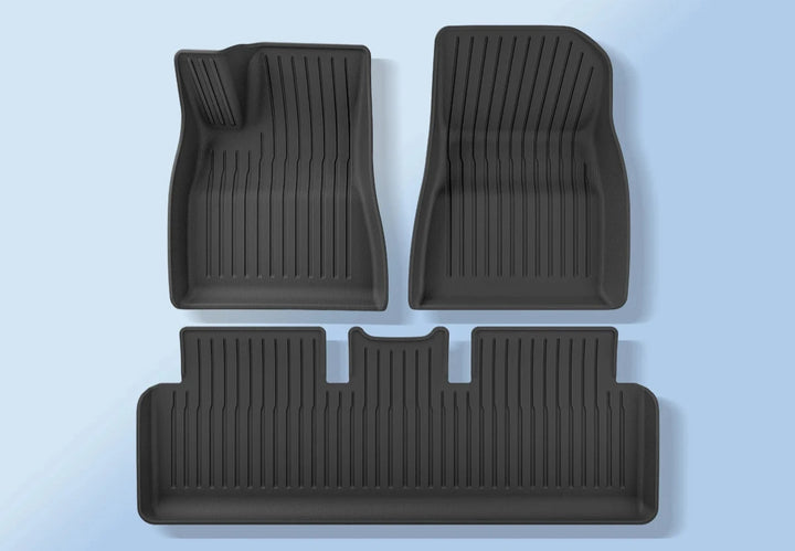 TPE Waterproof Floor Mats & Foot Pad Set For Tesla Model 3 Highland 2024 is available at Ludicrous EV.
