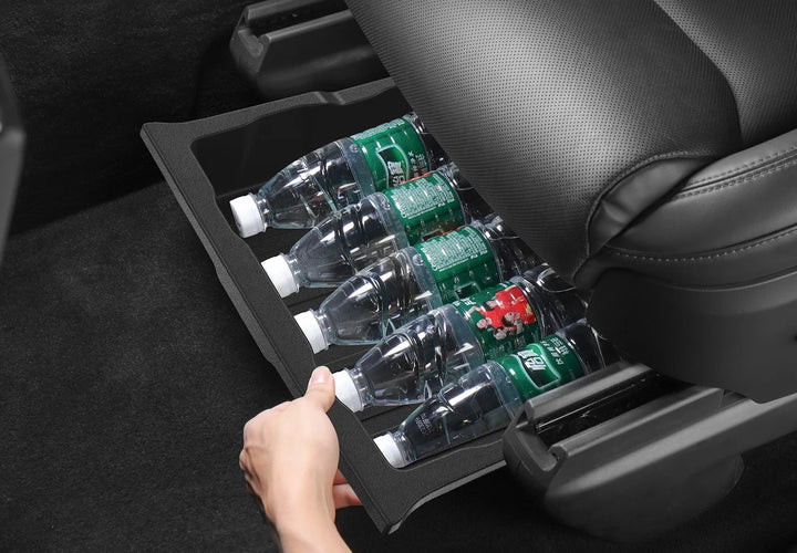 Under Seat Storage Box & Drawer Organizer For Tesla Model X/Y is available at Ludicrous EV.