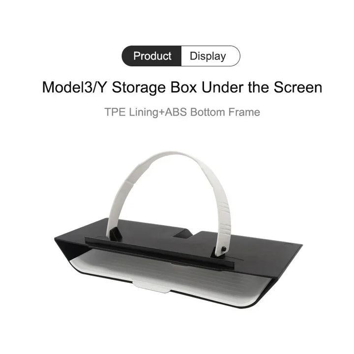 Double Layered White Center Armrest Box for Tesla Model 3/Model  Y is available at Ludicrous EV.