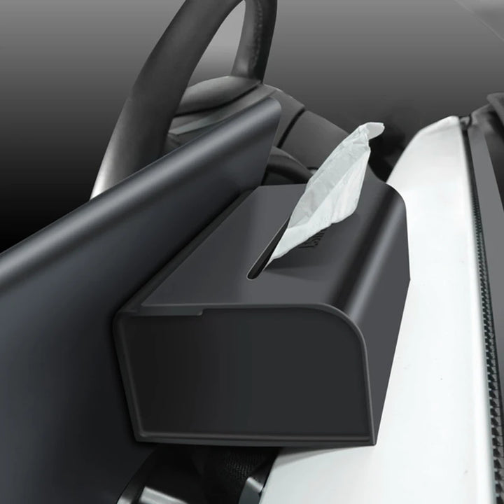 Tissue Storage Box for Seat Back Armrest & Screen for Tesla Model 3/Model Y 2023 is available at Ludicrous EV.
