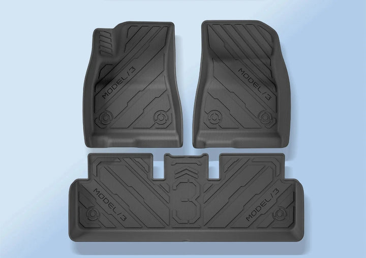 TPE Waterproof Non-Slip Foot Mats & Rear Trunk Mat For Tesla Model 3 Highland 2024 is available at Ludicrous EV.
