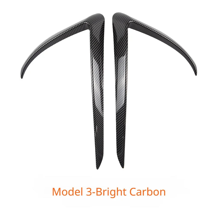 Front Bumper Wind Knife & Fog Lamp Trim for Tesla Model 3/Model Y (2017-2023) is available at Ludicrous EV.
