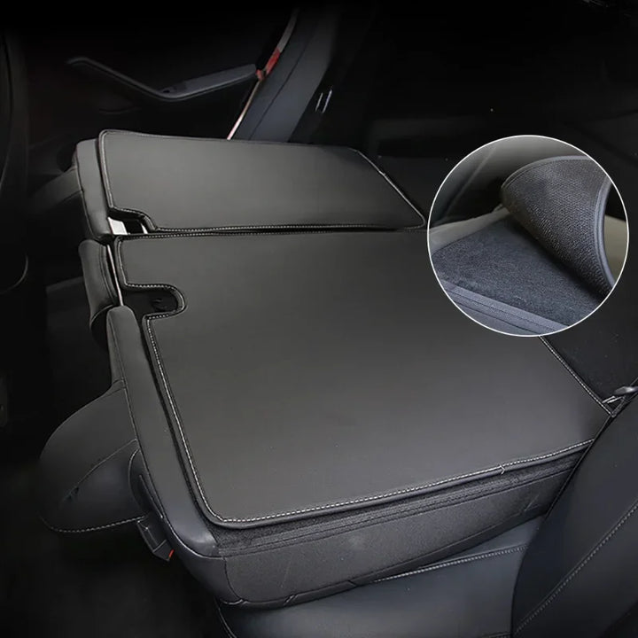 Rear Seat Anti-Kick Pad for Tesla Model 3/Model Y is available at Ludicrous EV.
