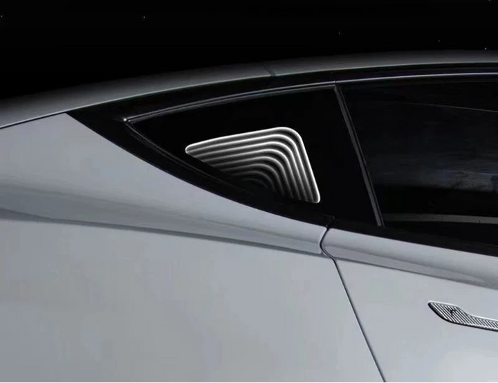 Triangle Window Atmosphere Lights for Tesla Model Y 2021-2023 at Ludicrous EV.
