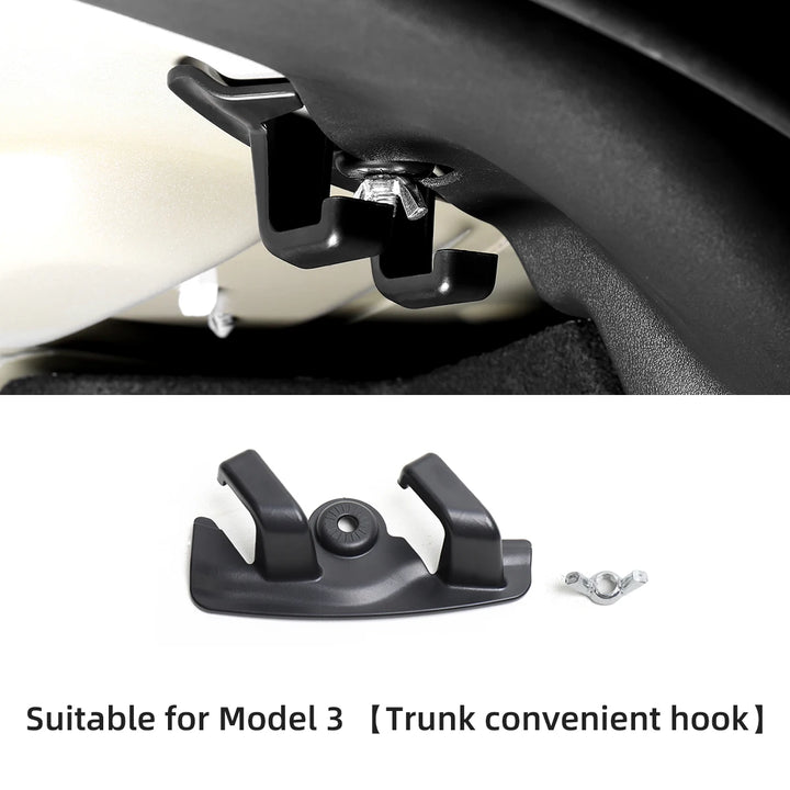 Car Trunk Convenient Hook for Tesla Model 3/Y 2023 is available at Ludicrous EV.