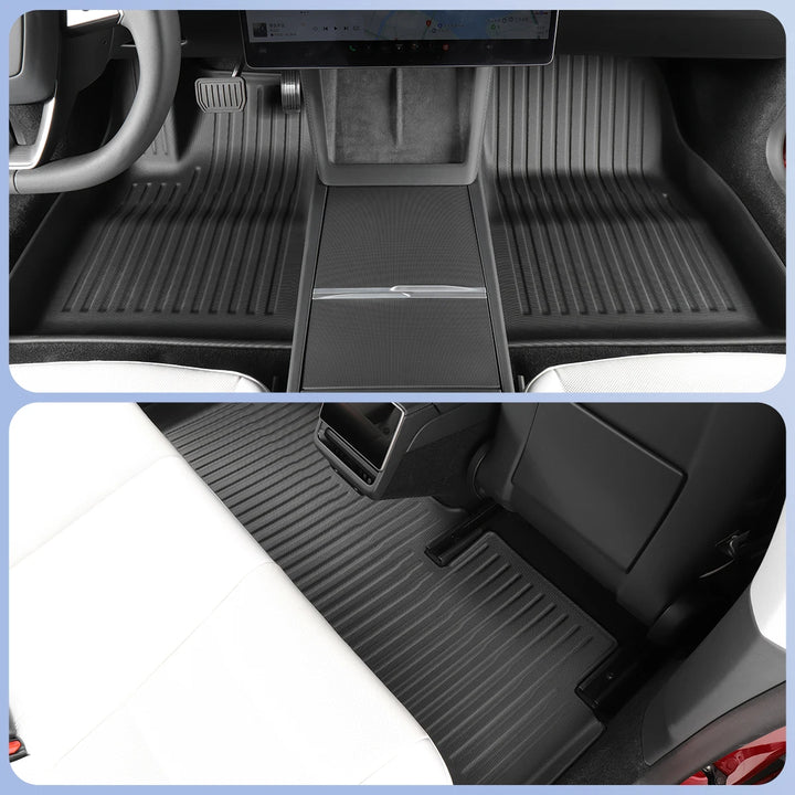 TPE Waterproof Floor Mats & Foot Pad Set For Tesla Model 3 Highland 2024 is available at Ludicrous EV.
