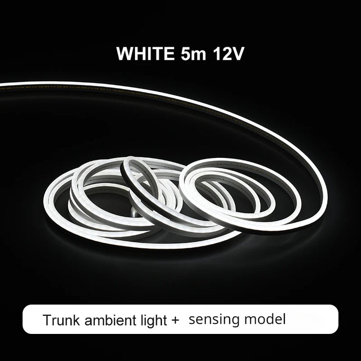 Sensing Style Ambient Light Strip for Tesla Model Y Trunk is available at Ludicrous EV.
