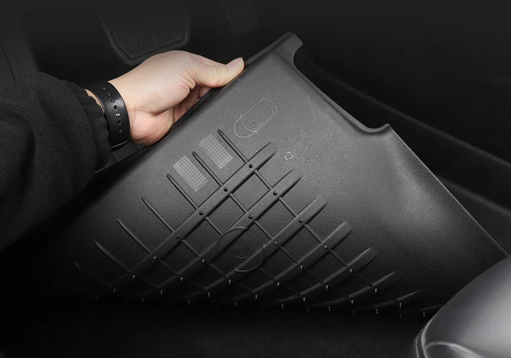 Foot Pad & Trunk Mat Set TPE Waterproof for Tesla Model 3/Y at Ludicrous EV.