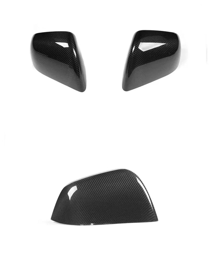 Real Carbon Fiber Rearview Mirror Cover for Tesla Model 3/Y 2017-2023 is available at Ludicrous EV.