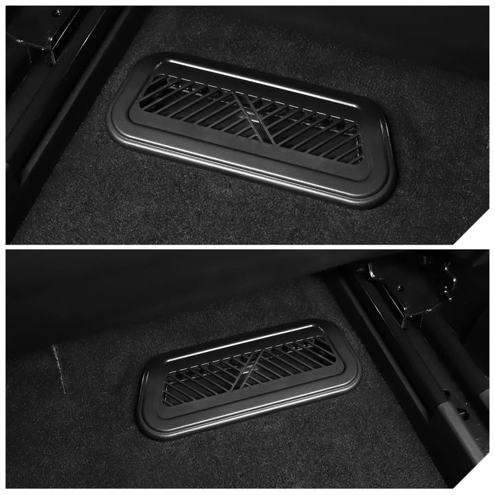 Under Seat Air Vent Grille Protectors For Tesla Model S 2023-2024 is available at Ludicrous EV.
