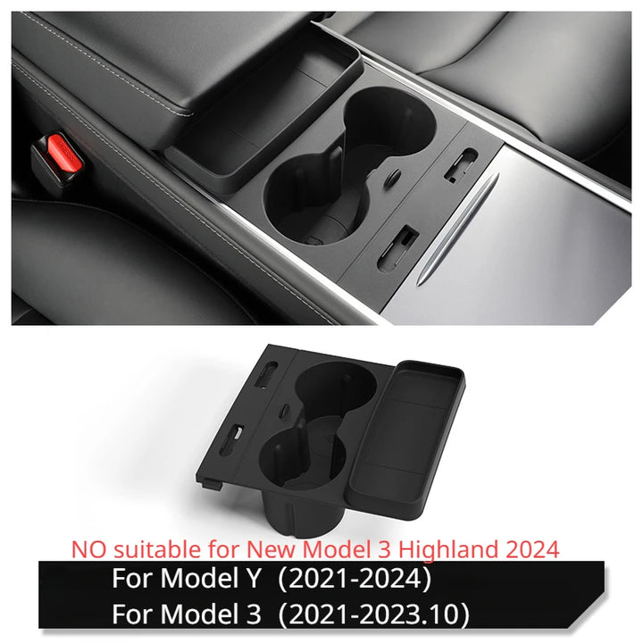 Silicone Water Cup Holder for Tesla Model 3/Model Y Center Console is available at Ludicrous EV.
