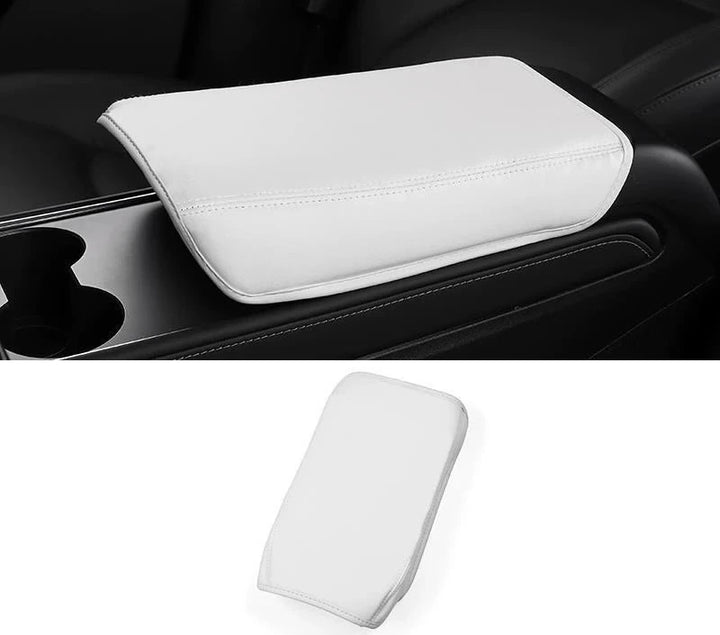 Napa Leather Armrest Cover for Tesla Model 3 Highland is available at Ludicrous EV.
