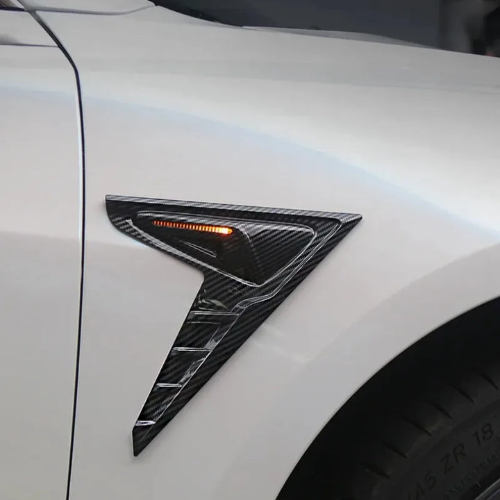 Fender Flanks Wing Blade/Car Side Camera Cover for Tesla Model 3/Model Y is available at Ludicrous EV.
