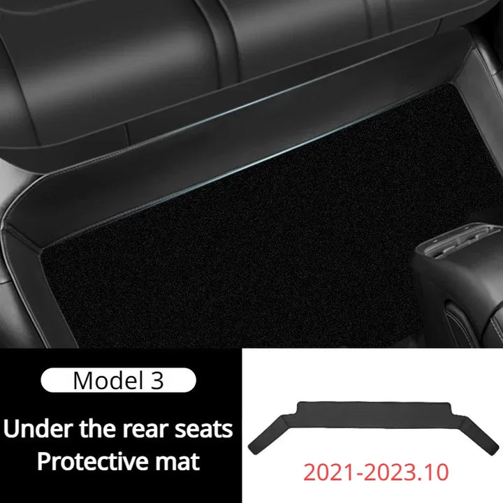 Rear Seat Lower Protective Mat for Tesla Model 3/Model Y/Model 3+ Highland (2024) is available at Ludicrous EV.