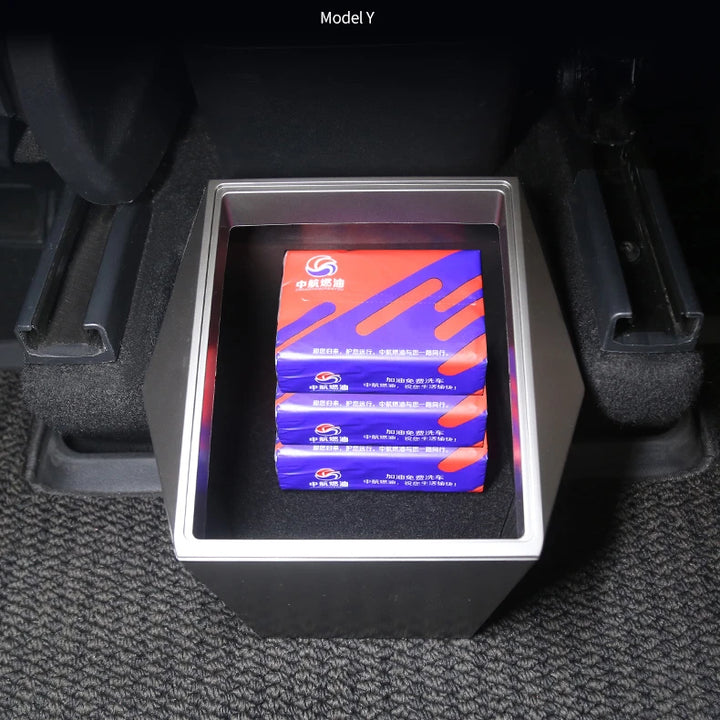 Rear Middle/Underseat Storage Box for Tesla Model Y & Cybertruck is available at Ludicrous EV.
