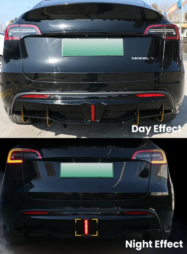 Thunder Style Rear Diffuser for Tesla Model 3/Y (2017-2023) is available at Ludicrous EV.
