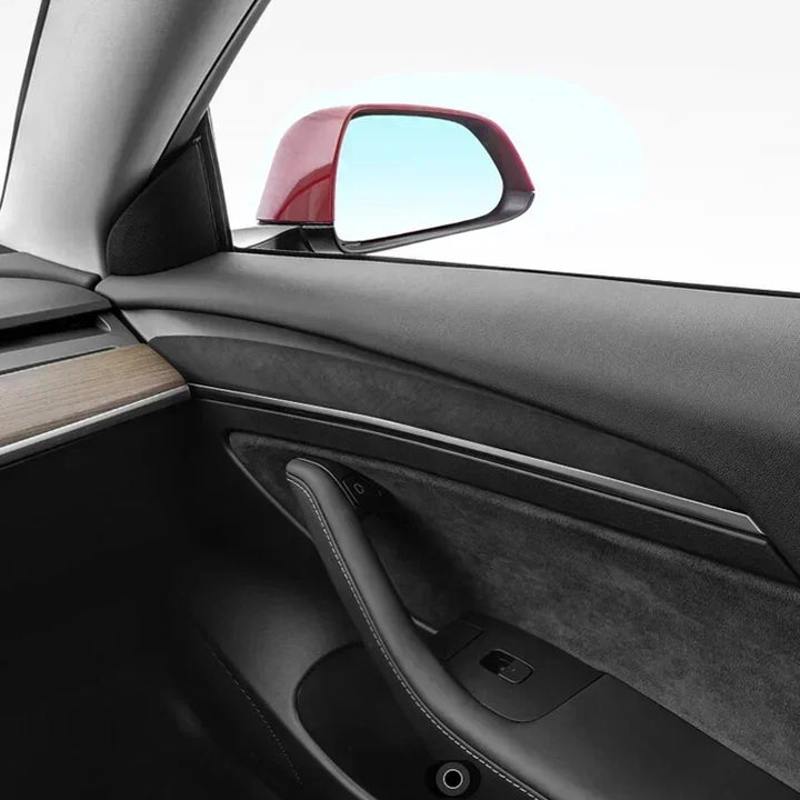 Suede Door Trim Protection Sticker for Tesla Model 3/Y 2020-2023 is available at Ludicrous EV.