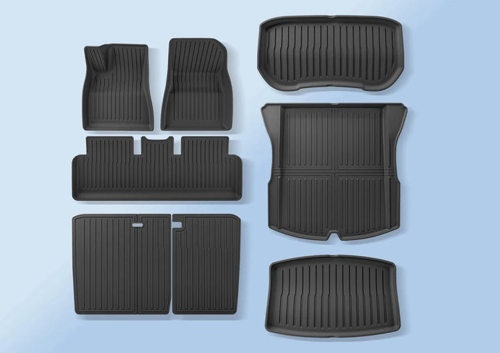 TPE Waterproof Floor Mats & Foot Pad Set For Tesla Model 3 Highland 2024 is available at Ludicrous EV.