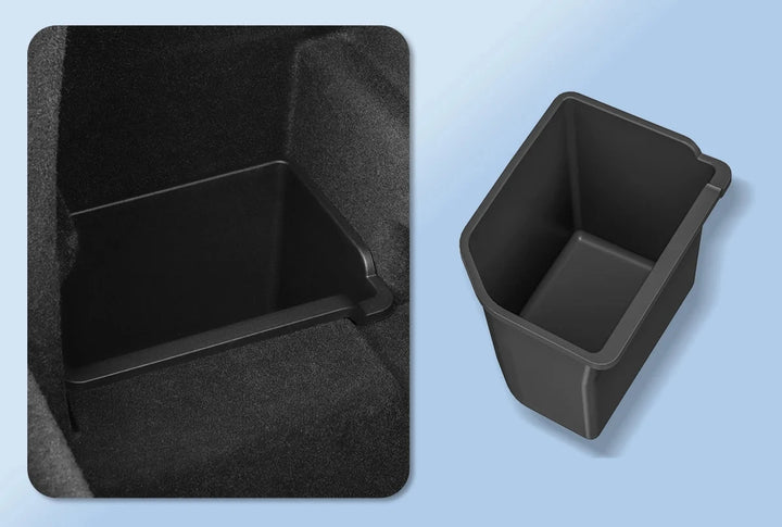 Rear Trunk Tidying Bucket For Tesla Model X/S is available at Ludicrous EV.
