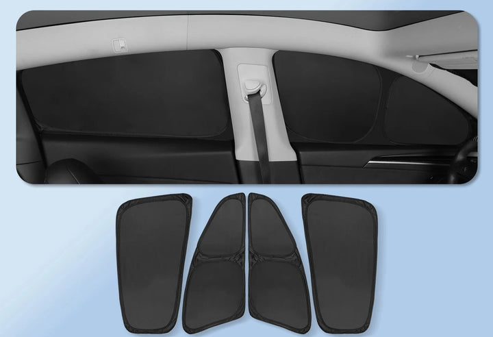 Side Window Sunshade Net & Privacy Sun Shade For Tesla Model 3/Y is available at Ludicrous EV.