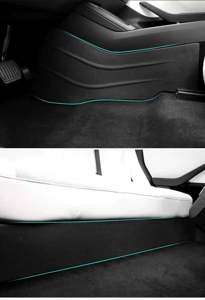 Front Rear Seat Slide Rails Protector Cover for Tesla Model Y 2021-2024 is available at Ludicrous EV.