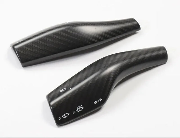 Real Dry Carbon Fiber Gear Lever Patch for Tesla Model 3/Y is available at Ludicrous EV.