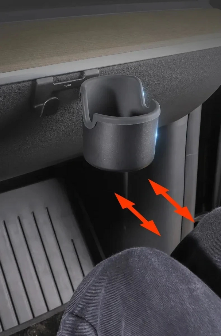 Glove Box Cup Holder Hook for Tesla Model Y 2022-2024 is available at Ludicrous EV.
