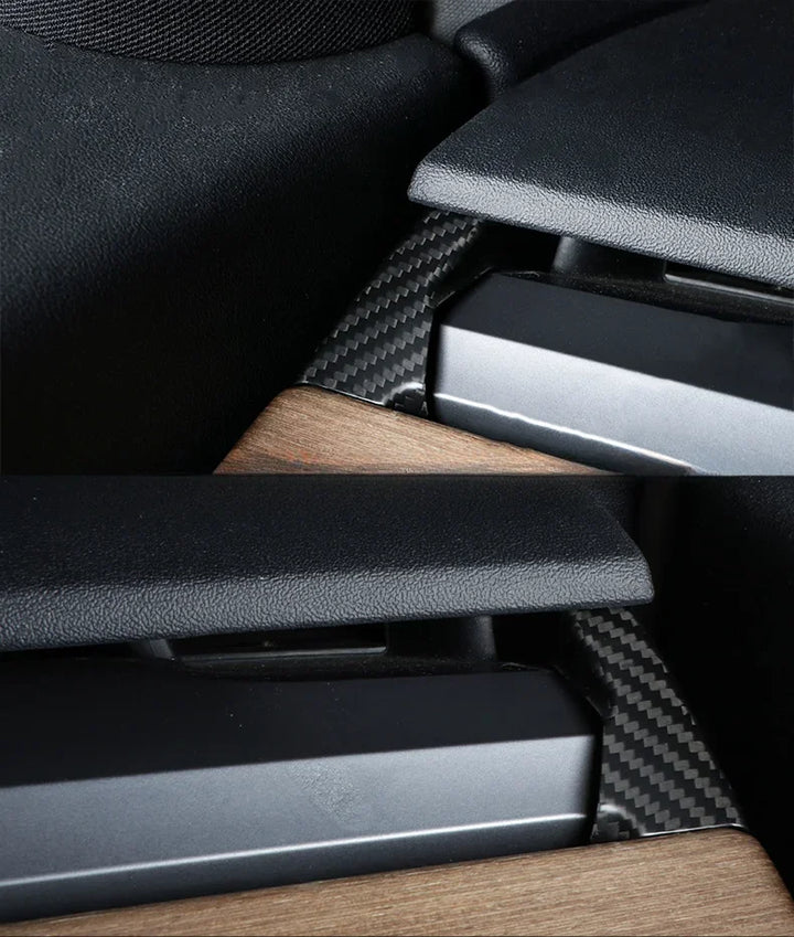 Dashboard Sticker Real Carbon Fiber Edge Trim Creative Dry Carbon Fiber Accessories for Tesla Model 3 Y 2023 is available at Ludicrous EV.