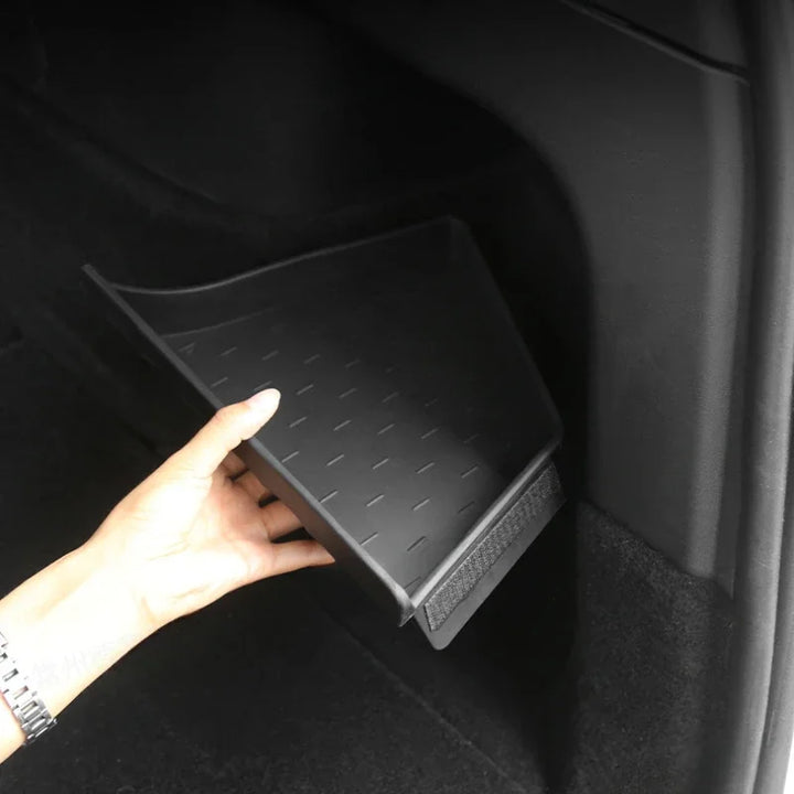 TPE Left/Right Upper Trunk Storage Partition for Tesla Model Y is available at Ludicrous EV.