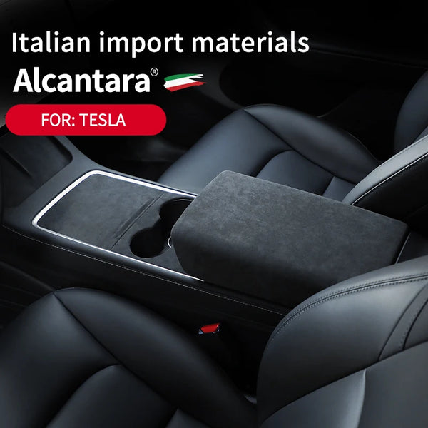 Center Console Covers For Tesla Model 3/Model Y, Alcantara