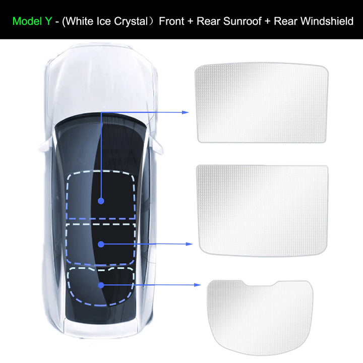 Privacy Sun Shade for Tesla Model 3 Y Custom-Fit Car Side Window Sunshade Blind Shading for Camping Hiking Rest Accessories is available at Ludicrous EV.