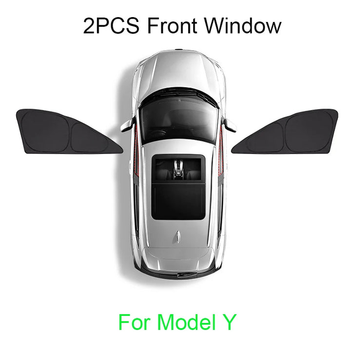 Privacy Sun Shade for Tesla Model 3 Y Custom-Fit Car Side Window Sunshade Blind Shading for Camping Hiking Rest Accessories is available at Ludicrous EV.