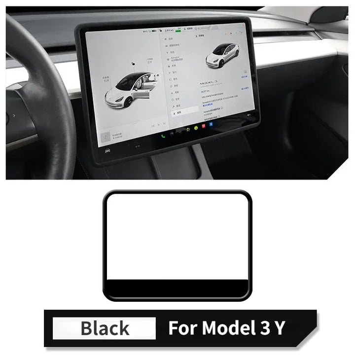 Silicone Frame / Central Control Display Protective Film for Tesla Model 3/Model Y (2023) is available at Ludicrous EV.
