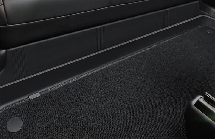 TPE Anti-Dirty Rear Seat Kick Mat for Tesla Model Y is available at Ludicrous EV.