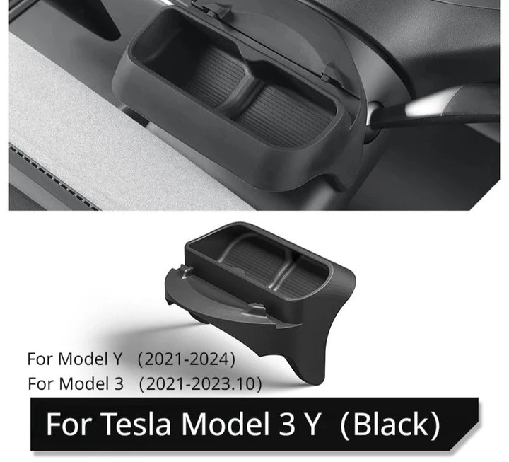 Silicone Steering Wheel Storage Box for Tesla Model 3/Model Y (2021-2023)